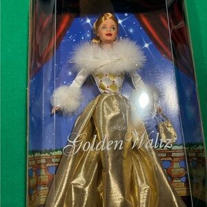 Mattel Golden Waltz Doll with Gold and White Dress